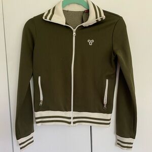 Vintage TNA Army Green Zip Up Sweater